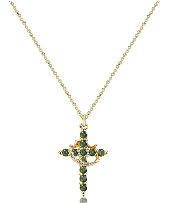 The Eternal Cross & Crown Necklace