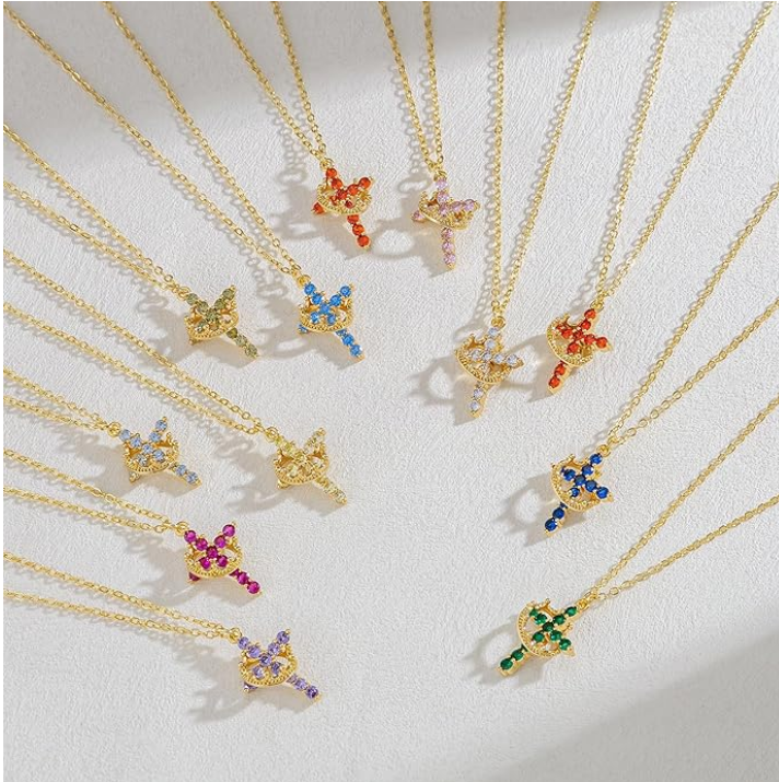 The Eternal Cross & Crown Necklace